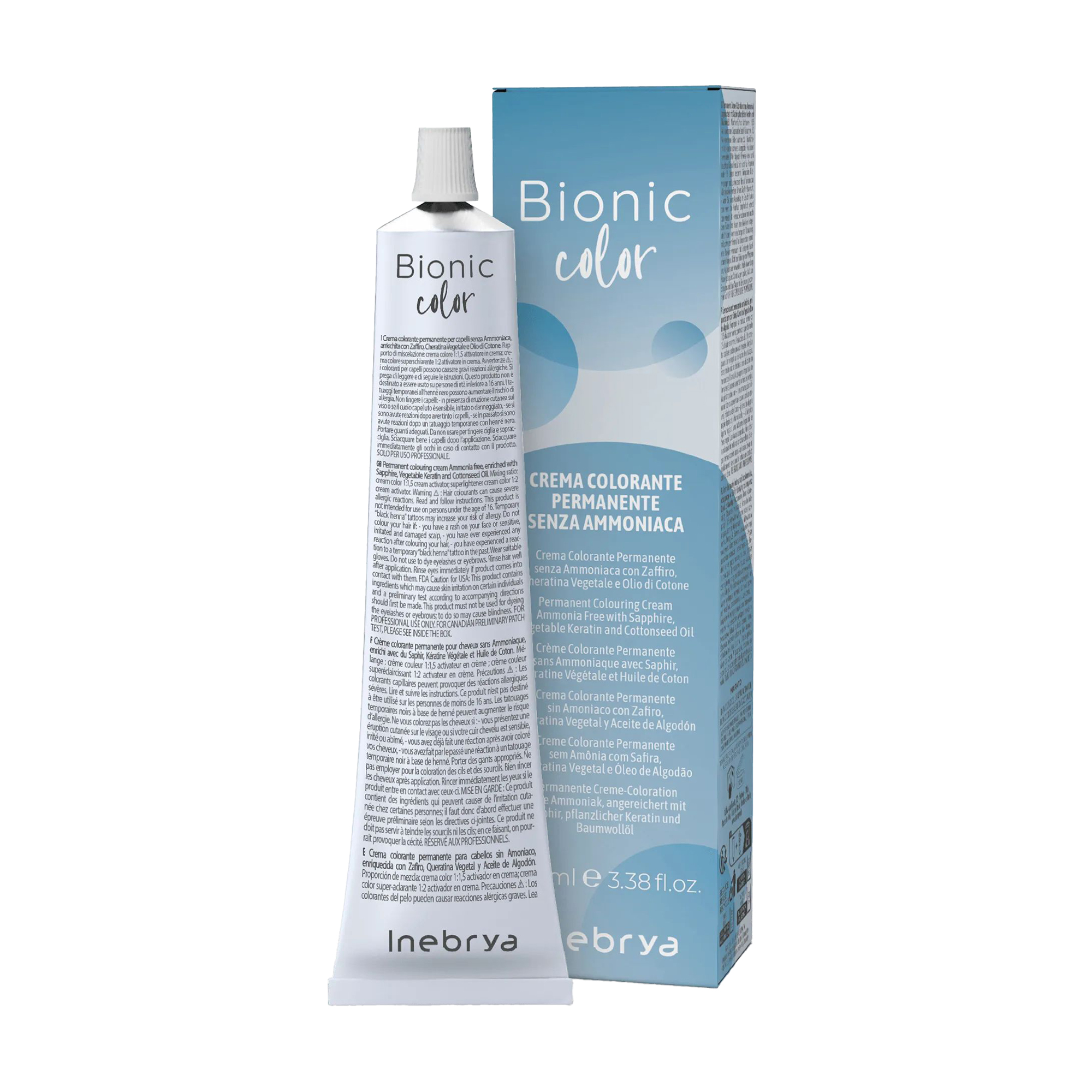 Напівперманентна крем-фарба для волосся Inebrya Bionic Color 10/13 Blonde Platinum Beige, 100 мл